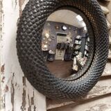 Black convex mirror 16 cm