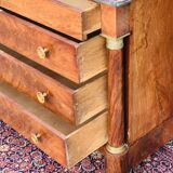 Dresser in flamed mahogany empire era