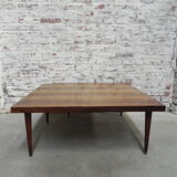 Vintage coffee table with opening on one corner