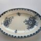 Grand plat de service en faience, modele cartouches, sarreguemines, U & C, made in france, faience