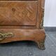 Louis XV chest of drawers in marquetry and gilded bronze - Marble top