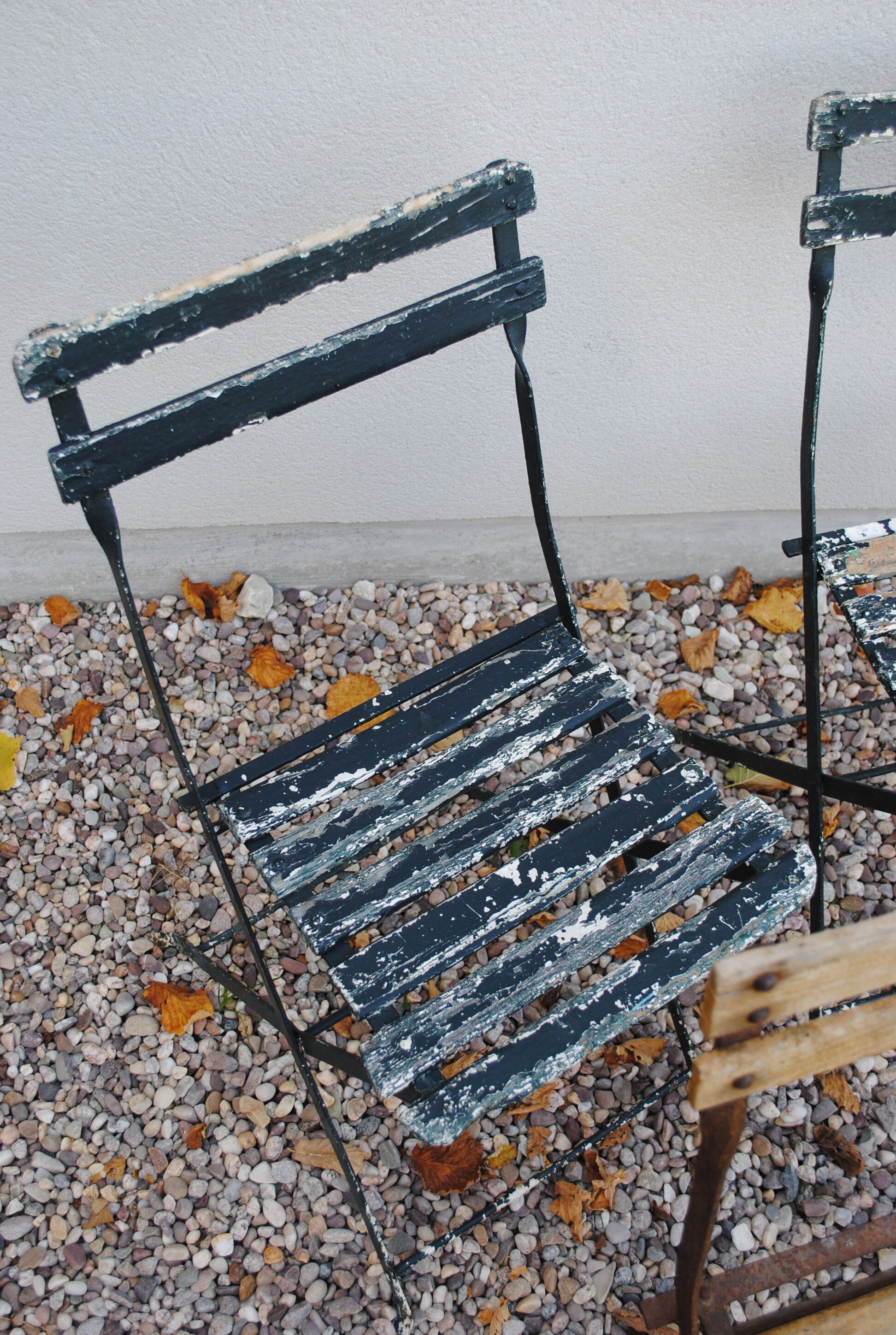 Set of folding Bistro chairs