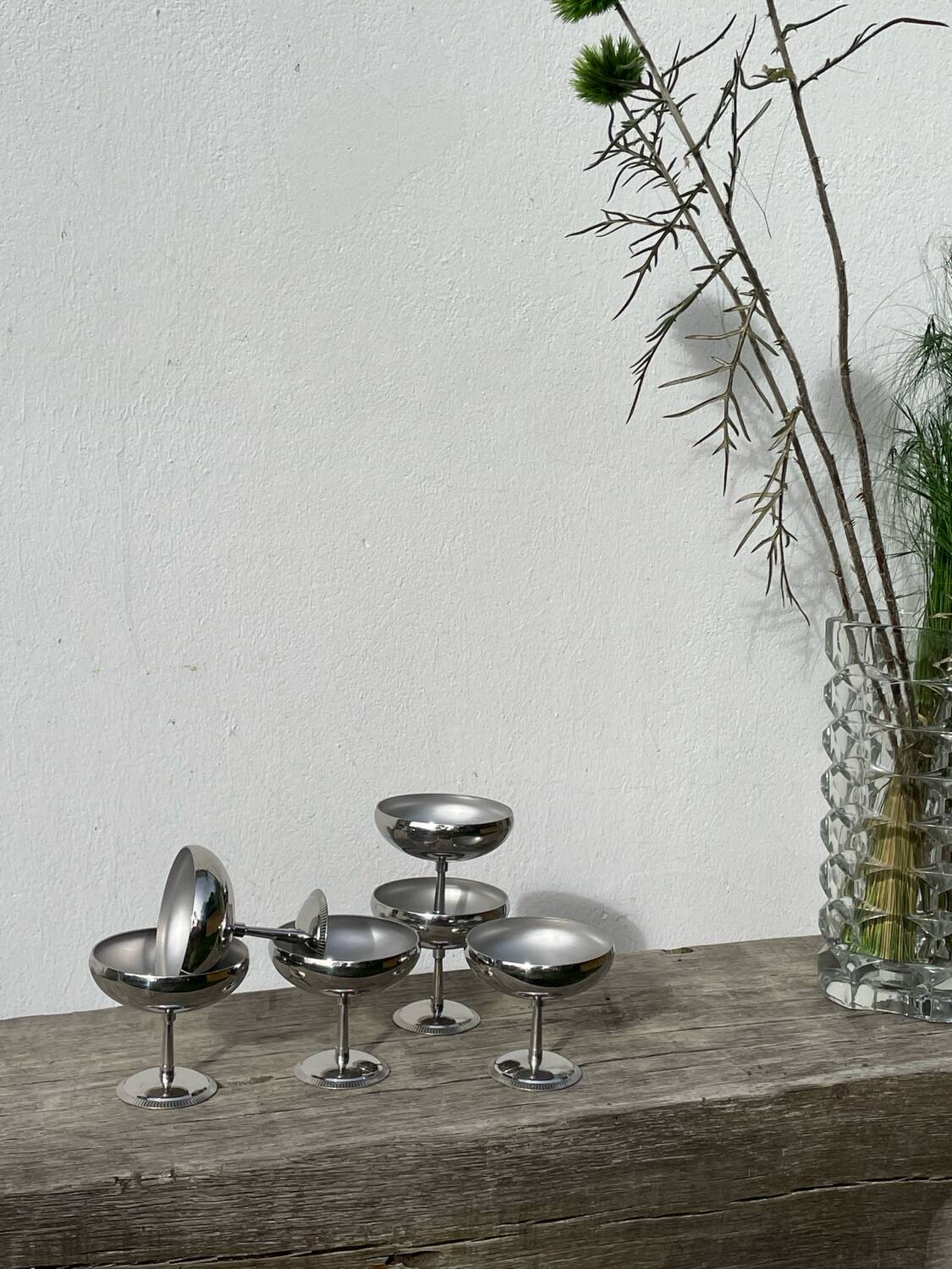 6 coupelles / coupes en inox Remy Letang