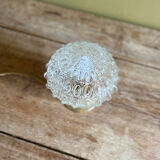 Lampe globe “godrons” ovale en verre