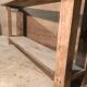 Old workbench with professional furniture