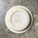 Badonviller round and hollow dish in white and blue glazed earthenware, "Verdun" service