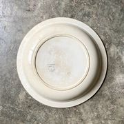 Badonviller round and hollow dish in white and blue glazed earthenware, "Verdun" service