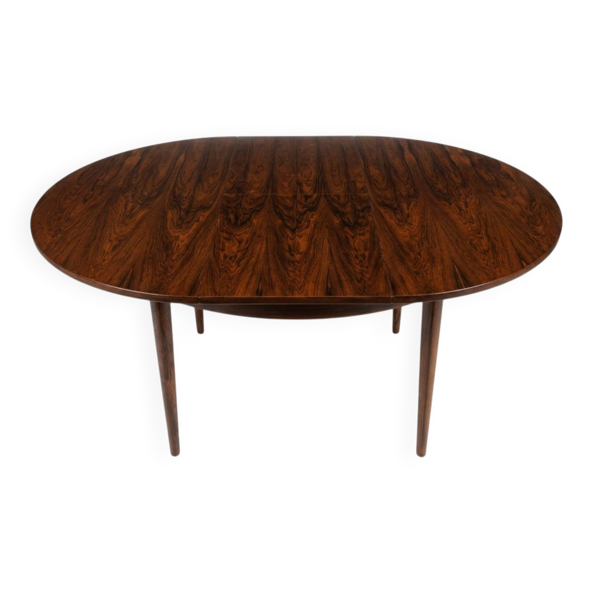 Scandinavian extendable table in rosewood from the 1960s, butterfly extension.