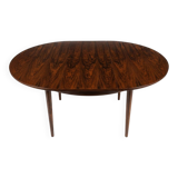 Scandinavian extendable table in rosewood from the 1960s, butterfly extension.