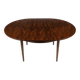 Scandinavian extendable table in rosewood from the 1960s, butterfly extension.