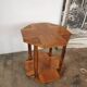 Art deco style serving table in walnut veneer