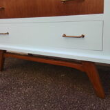 Vintage chest of drawers compass feet 1950