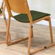 A set of four chairs in light oak (Theo chairs by Chorus)
