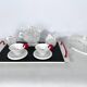 Ceramic Tea Set by Mas for Memphis Milano, 1980s, Set of 7