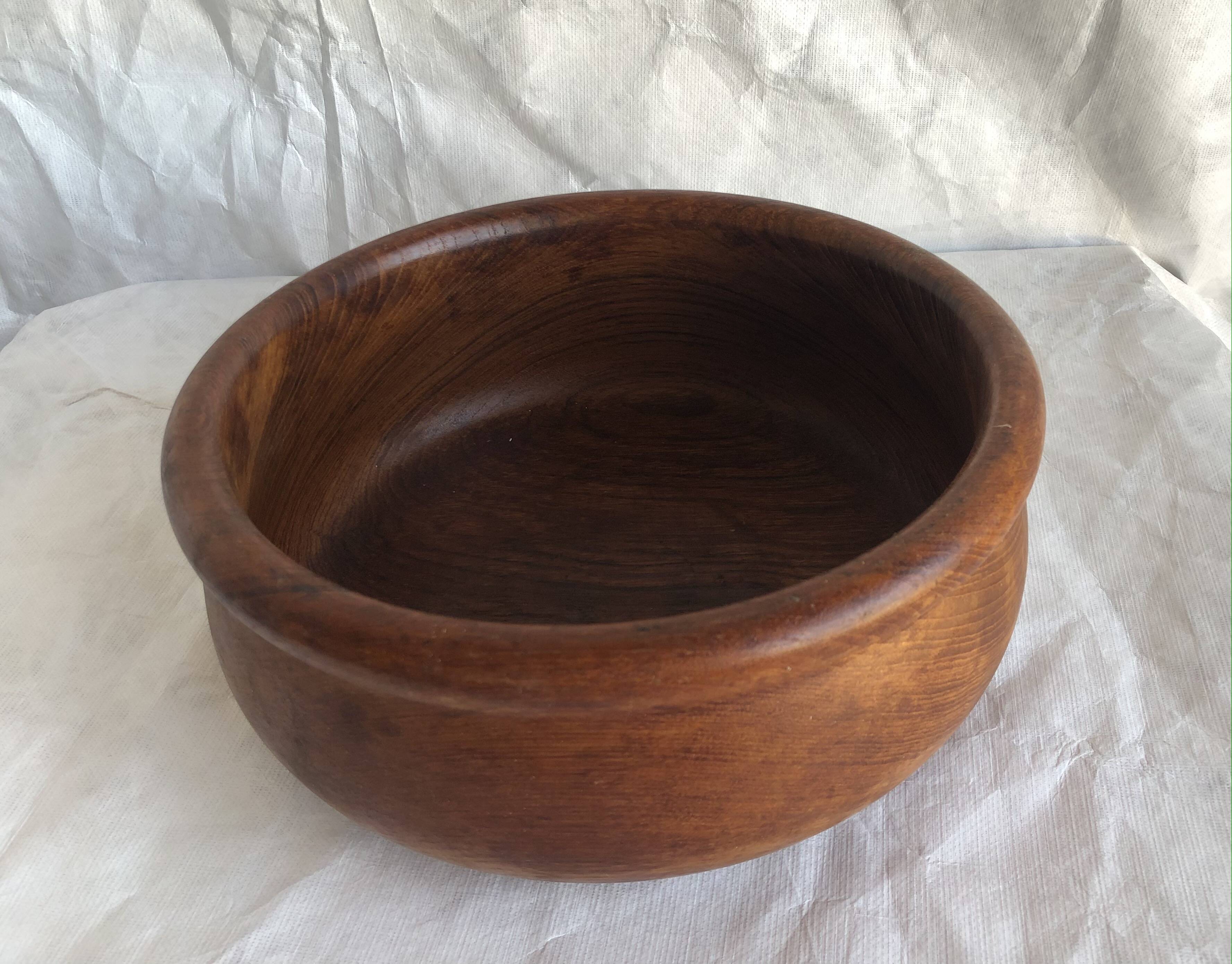 vintage teak salad bowl