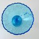Art Deco pressed glass collection, sugar bowls turquoise