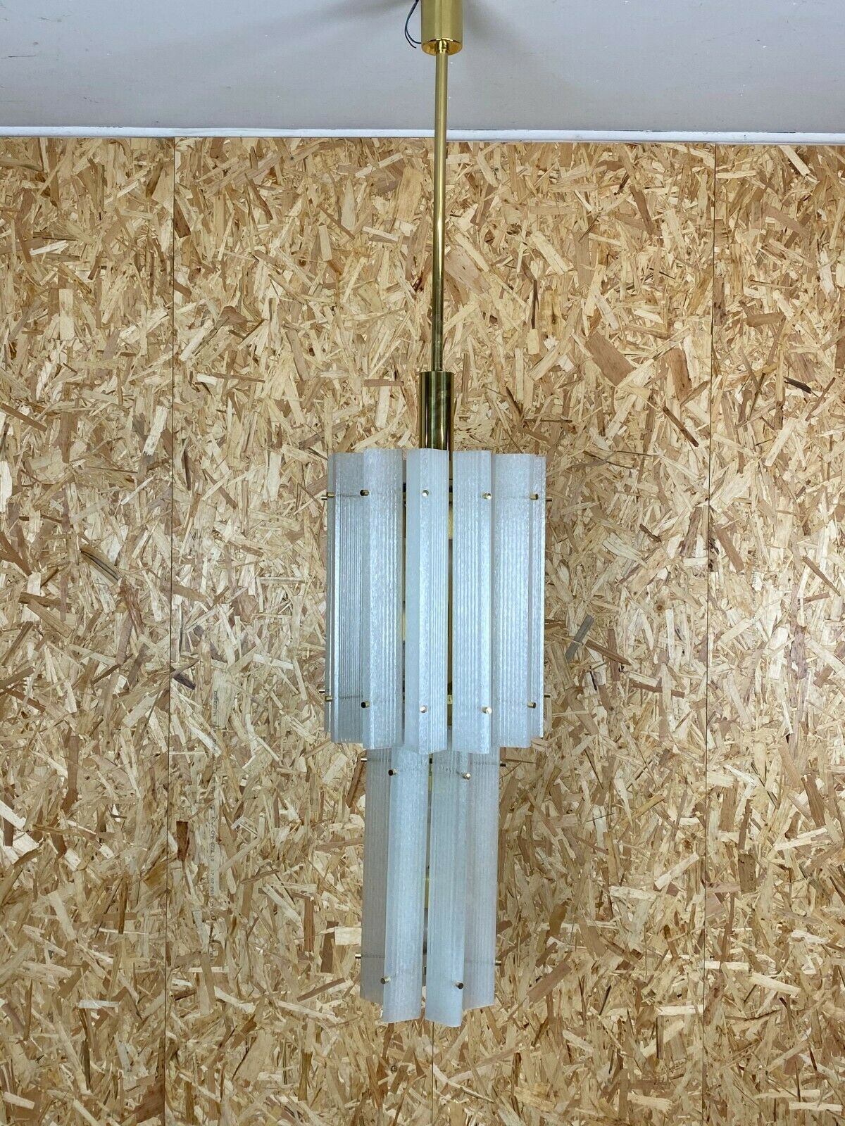 Lustre énorme Murano Ice Glass  Limburg 60s