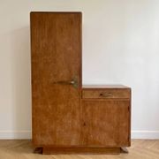 Meuble de rangement Art Déco asymétrique en bois