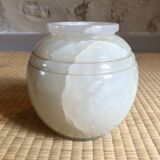 Alabaster ball vase