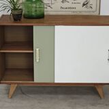 U-452 Green and White Sideboard by Jiri Jiroutek for Interier Praha 1960
