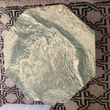 Octagonal marble coffee table