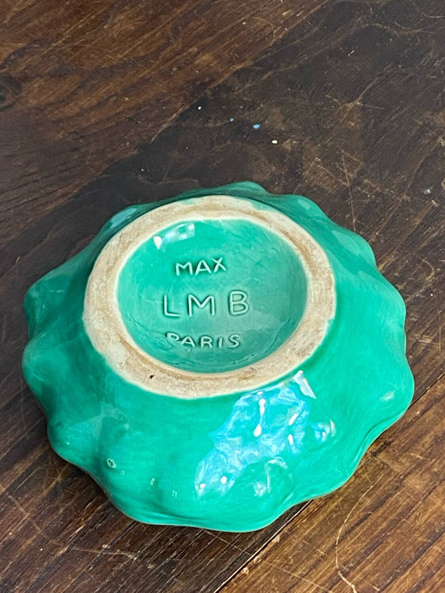Cendrier en céramique de forme organique, Max LMB Paris, années 50