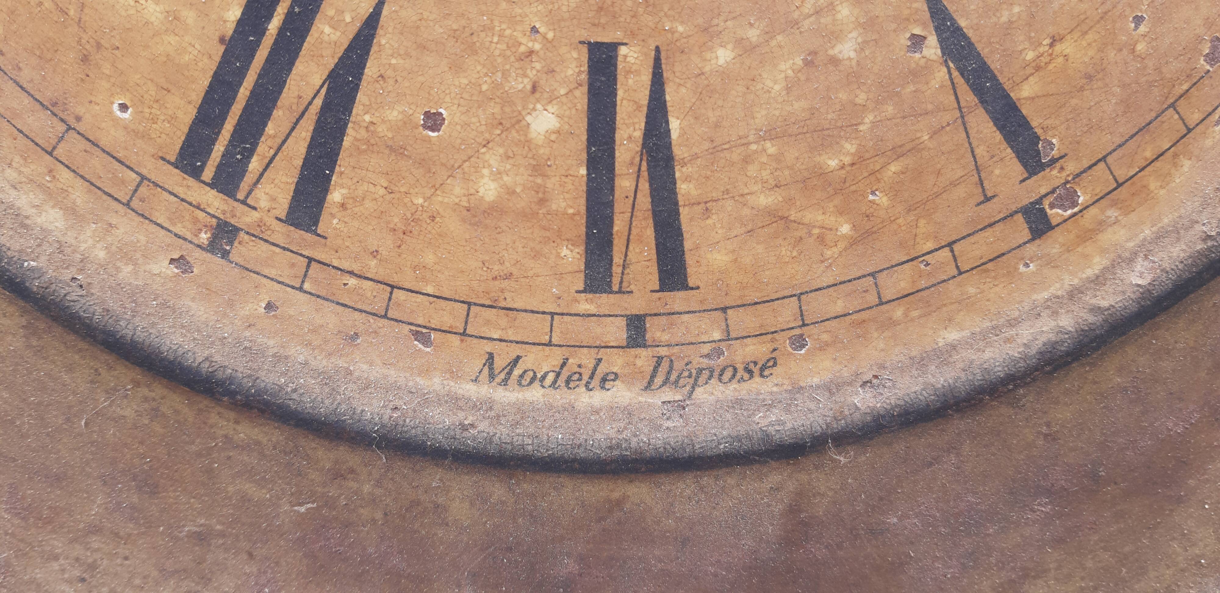 Industrial Wall Clock in Tole