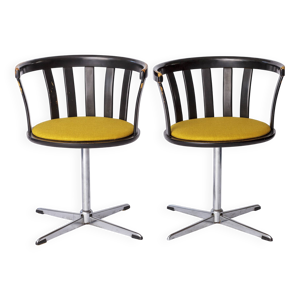 Paire de chaises pivotantes - noir