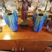 Pierrefonds art deco vases