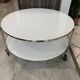 Table basse STRIND d’Ehlen Johansson pour IKEA vintage blanche 1970