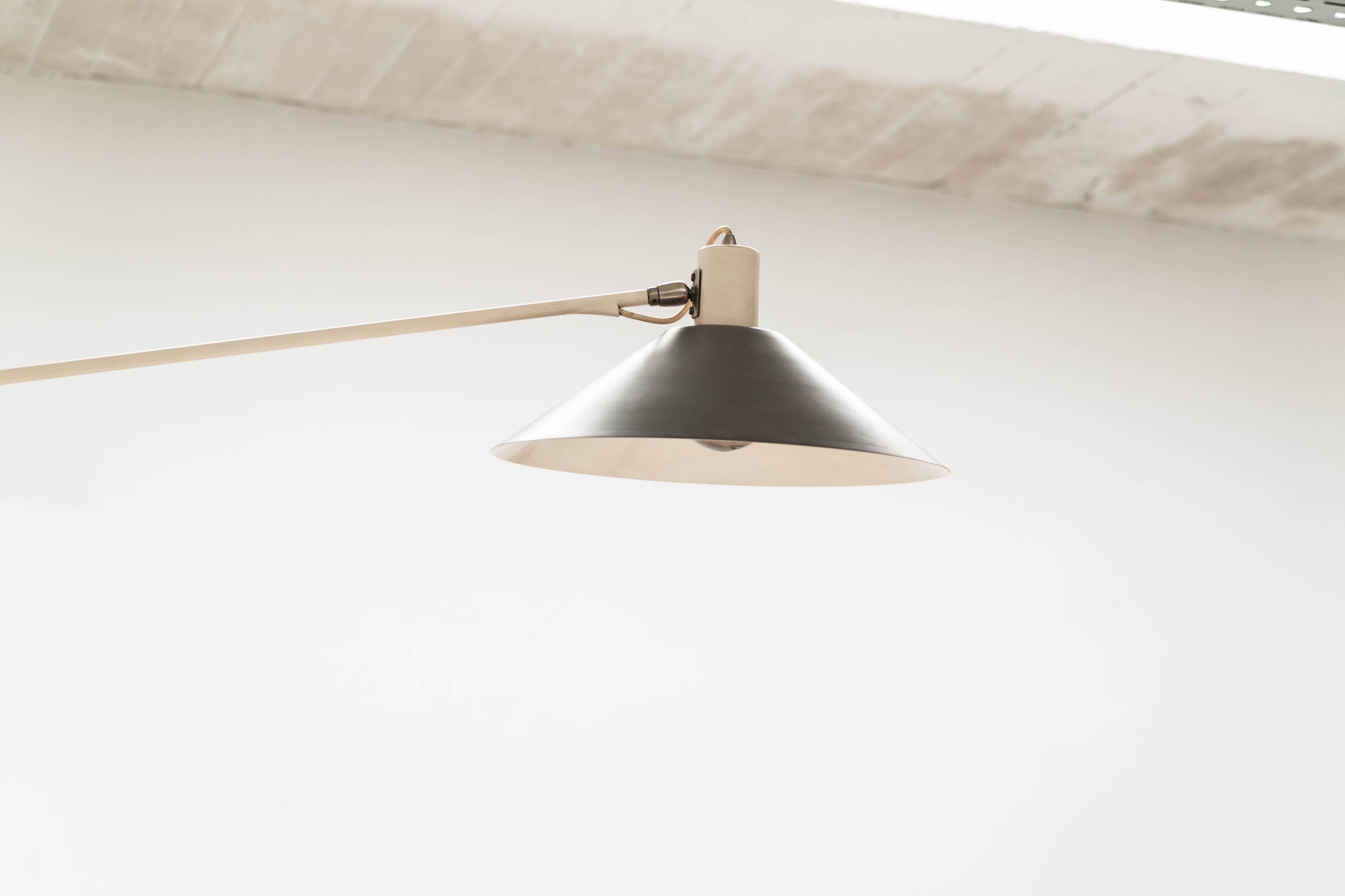 Counterbalance ceiling lamp by JJM Hoogervorst for Anvia Almelo, 1950's