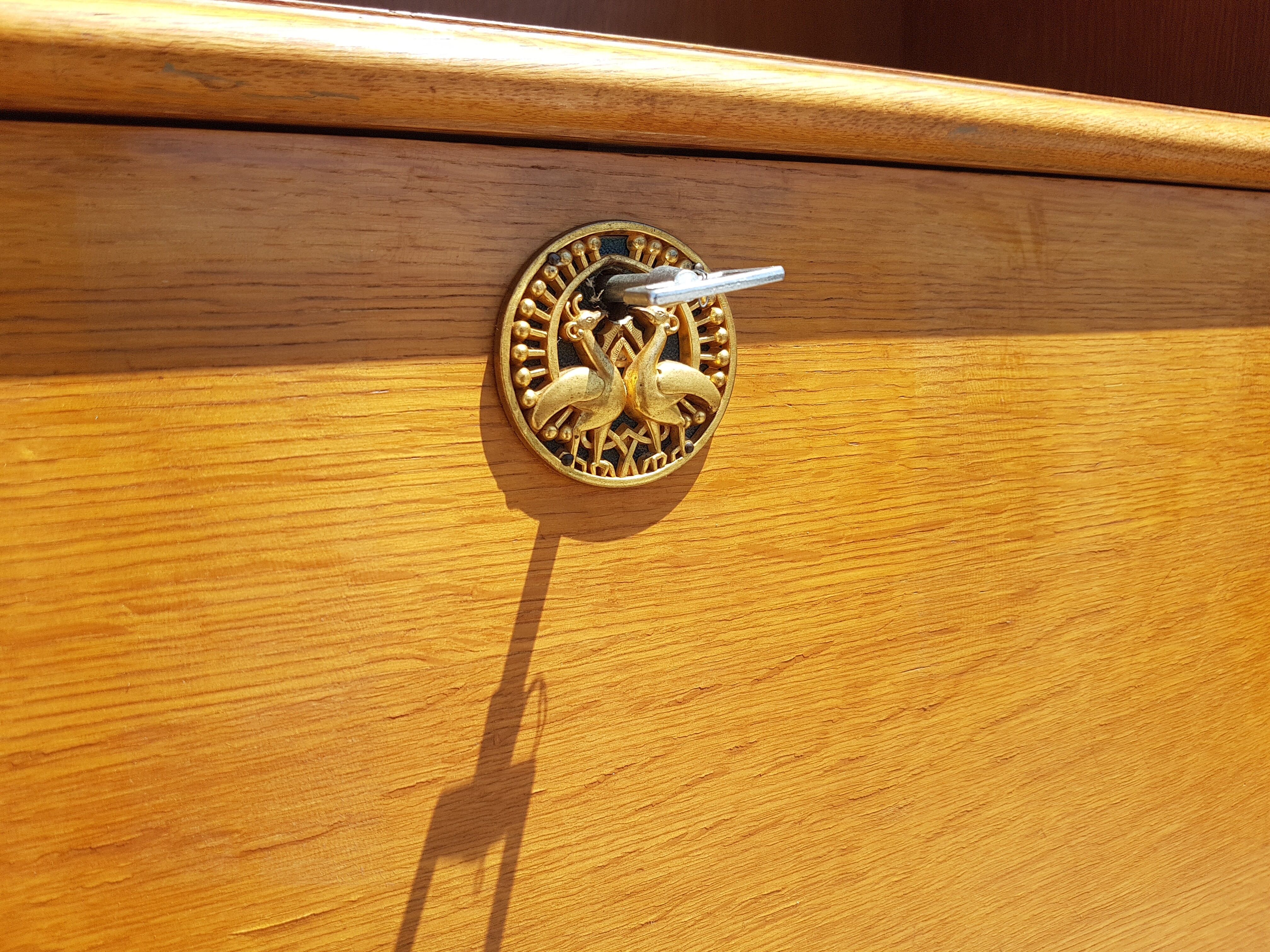 Office Secretary Vintage oak 1950