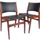 6 chaises du milieu du siècle par Erik Buch, modèle 89, années 1960, ensemble de 6