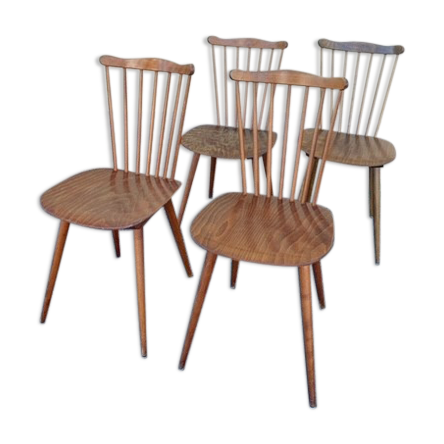 Series of 4 chairs Baumann Menuet