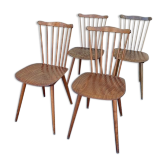 Series of 4 chairs Baumann Menuet