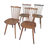 Series of 4 chairs Baumann Menuet