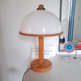 Steinhauer pine and plexiglass table lamp from the 70s