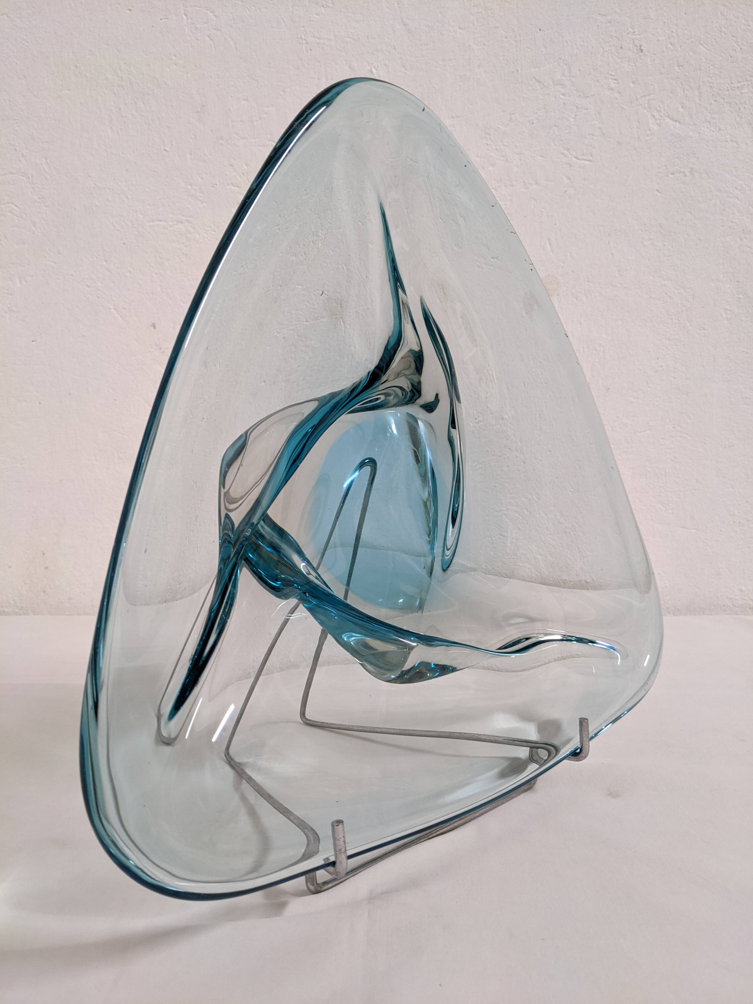 XL fruit bowl or pocket emptier in Murano glass, Italy circa 1970