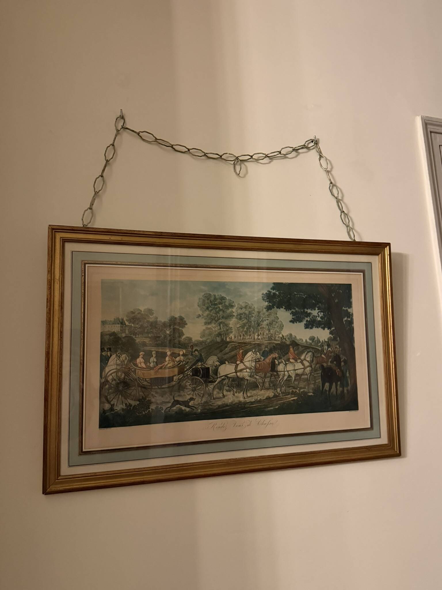 Framed print 'Hunting Rendezvous'