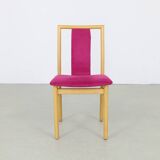 4x danish daning chair in velvet by k. høffer-larsen