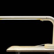 Swedish Off-White Tubular Table Lamp by Anders Pehrson for Ateljé Lyktan, 1970s