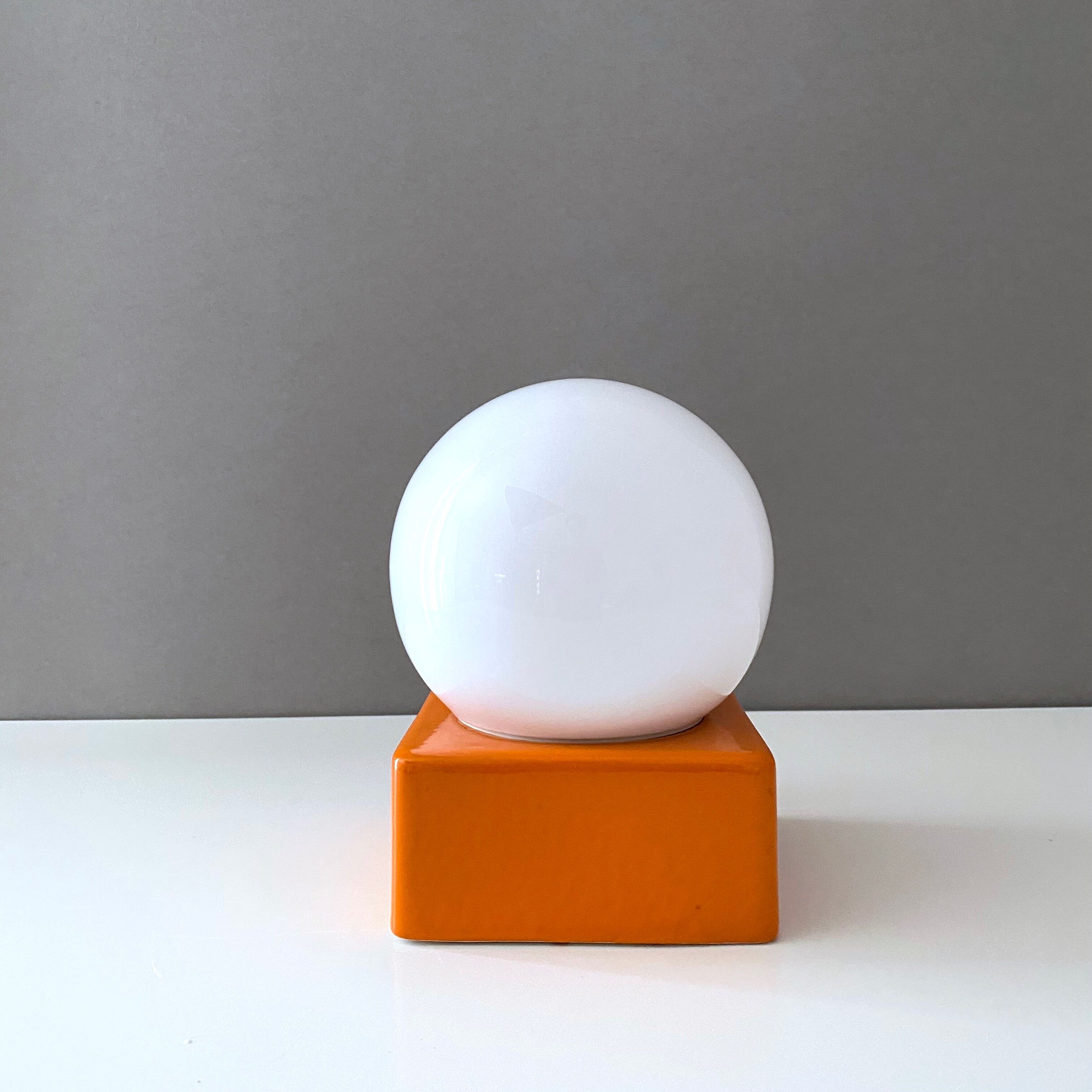 Mid Century ceramic wall lamp by Brunquell