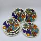 Set of 6 Villeroy & Boch Acapulco plates, 1970s