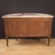 Commode demi-lune avec dessus en marbre du XXème siècle