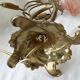 2 bronze and glass lamps