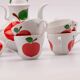 Coffee service in porcelain with red apple Seltmann Weiden