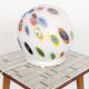 Vintage glass globe table lamp in millefiori style, 1990s.