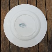 Old faïencerie de gien dessert plate: landscape decor