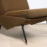 Pair of vintage Paul Geoffroy armchairs, Airborne edition, 1960