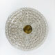 ceiling lamp by carl fagerlund for Lyfa, glass & brass, Denmark, 1960s